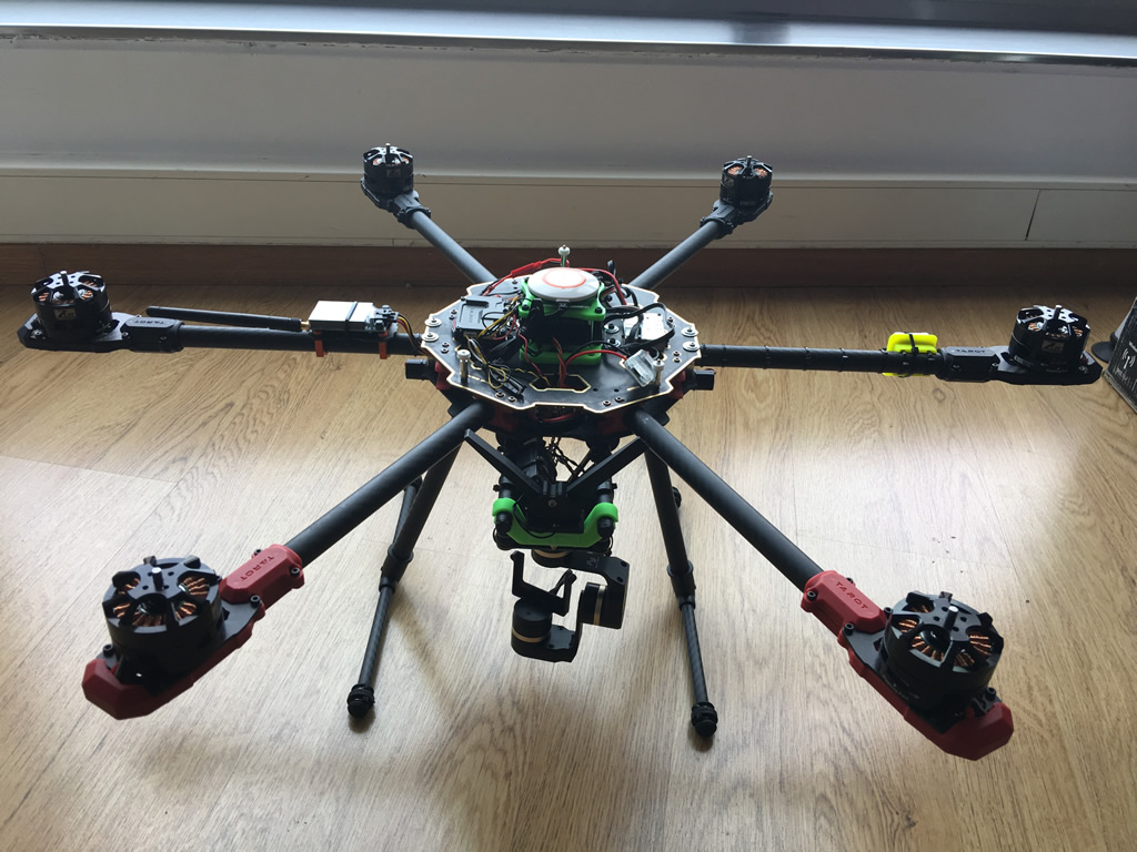 Tarot 680 Pro con accesorios en 3D